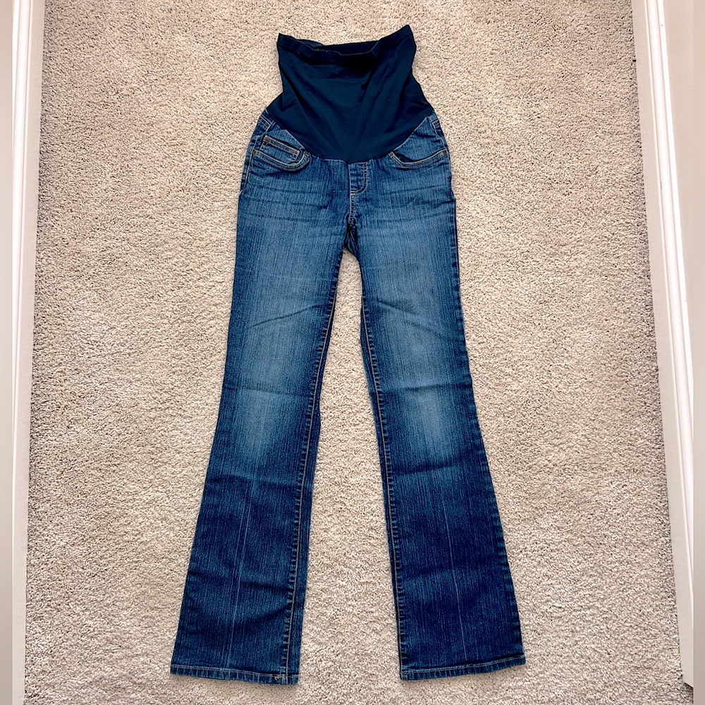 Motherhood Maternity Flare Jeans Dark Blue size Small
